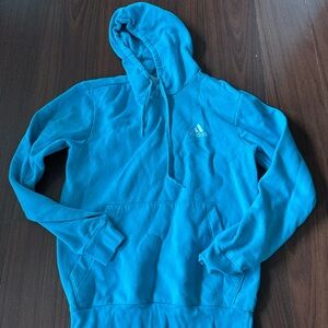 adidas Men's Bright Blue Crewneck Hoodie Pullover